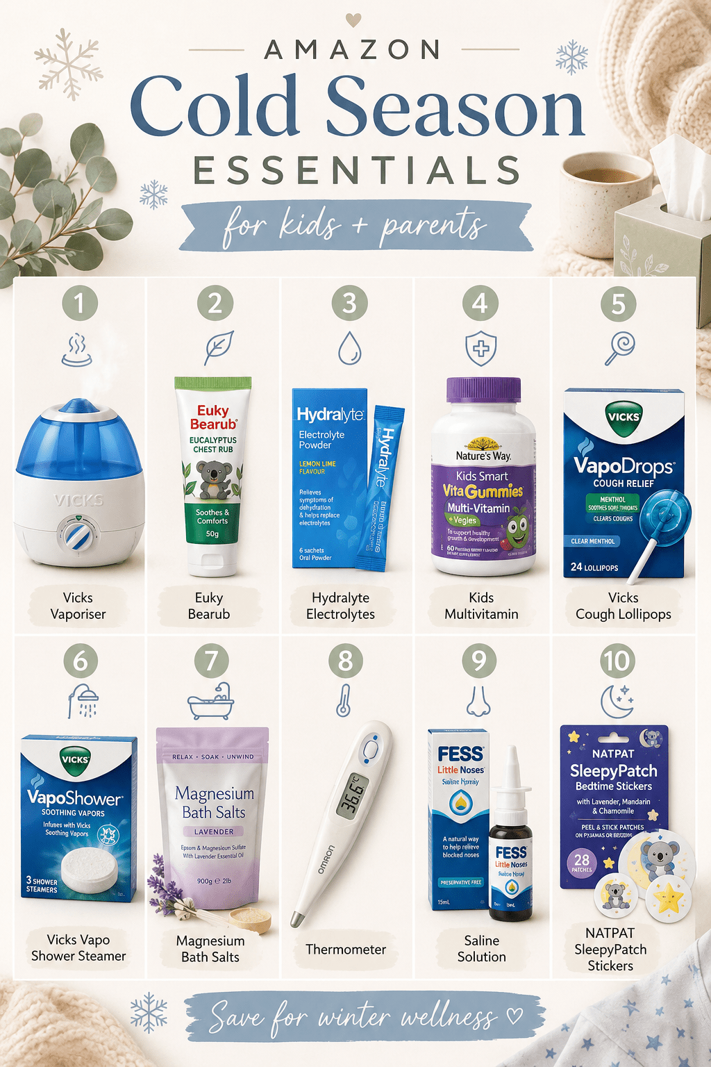 10 Must-Have Amazon Sick Day Essentials for Kids (Mum Survival Kit)